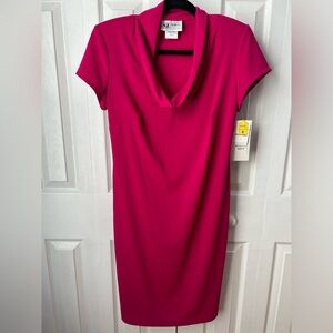 NWT vintage fuchsia shift dress - size 6